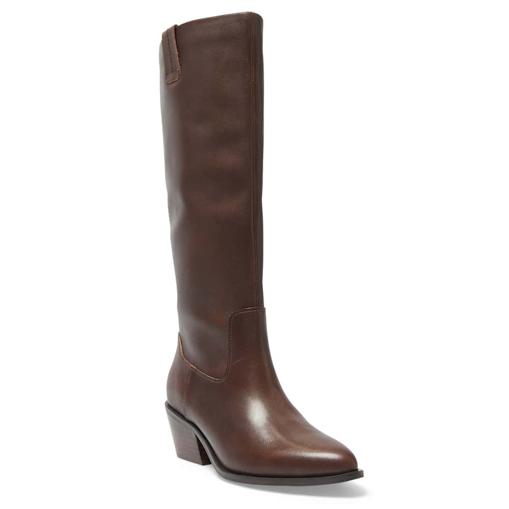 Justice Boot in Brown Leather