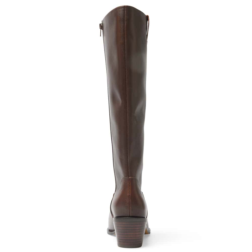 Justice Boot in Brown Leather