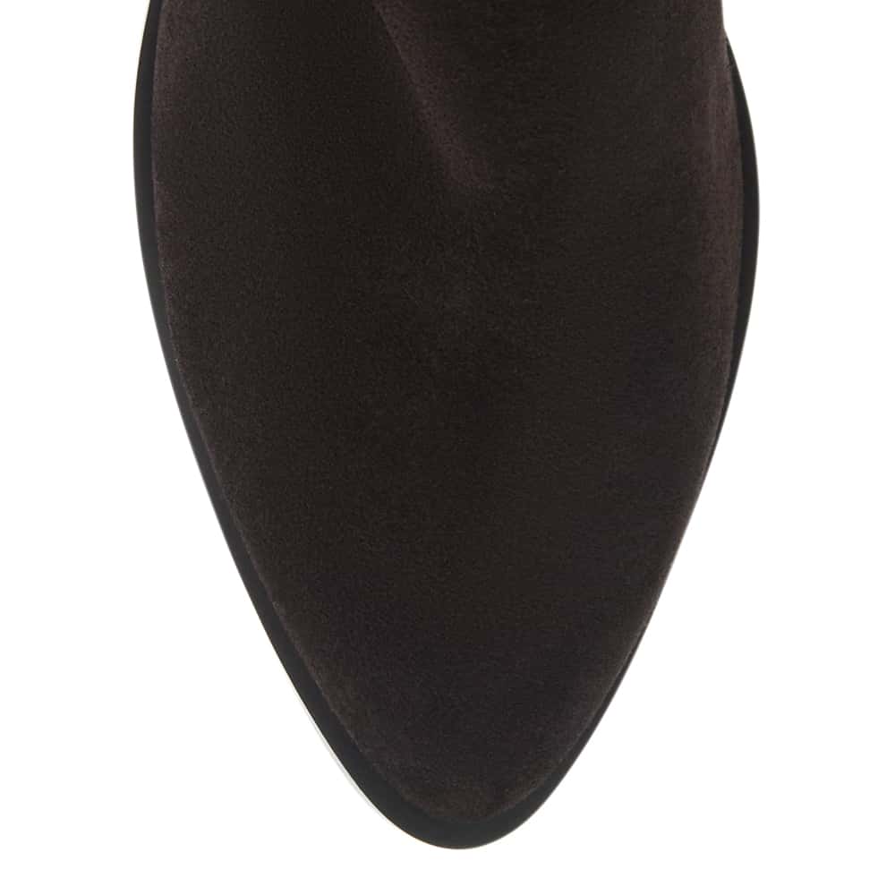 Justice Boot in Chocolate  Suede