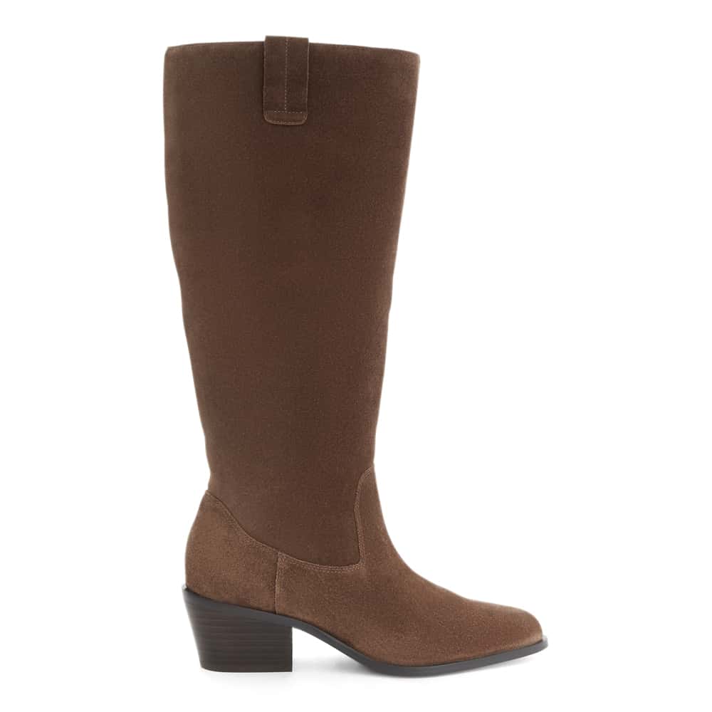 Justice Boot in Tan Suede