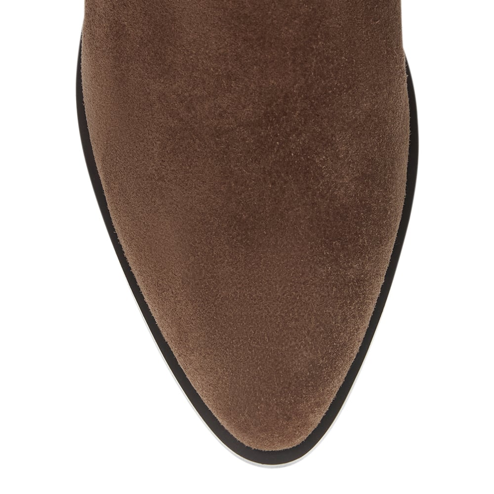 Justice Boot in Tan Suede