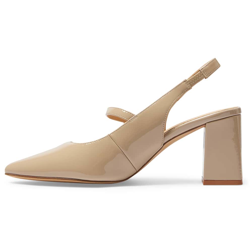 Kelly Heel in Nude Patent