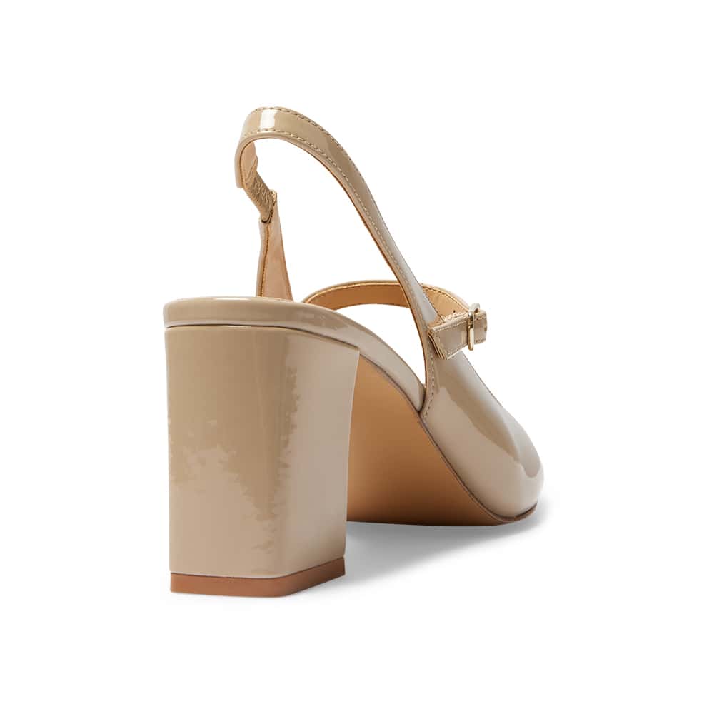 Kelly Heel in Nude Patent