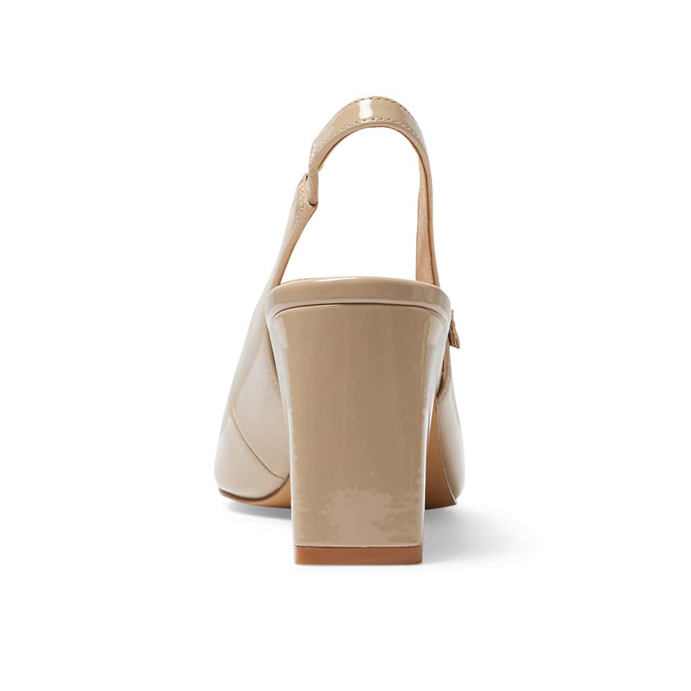 Kelly Heel in Nude Patent