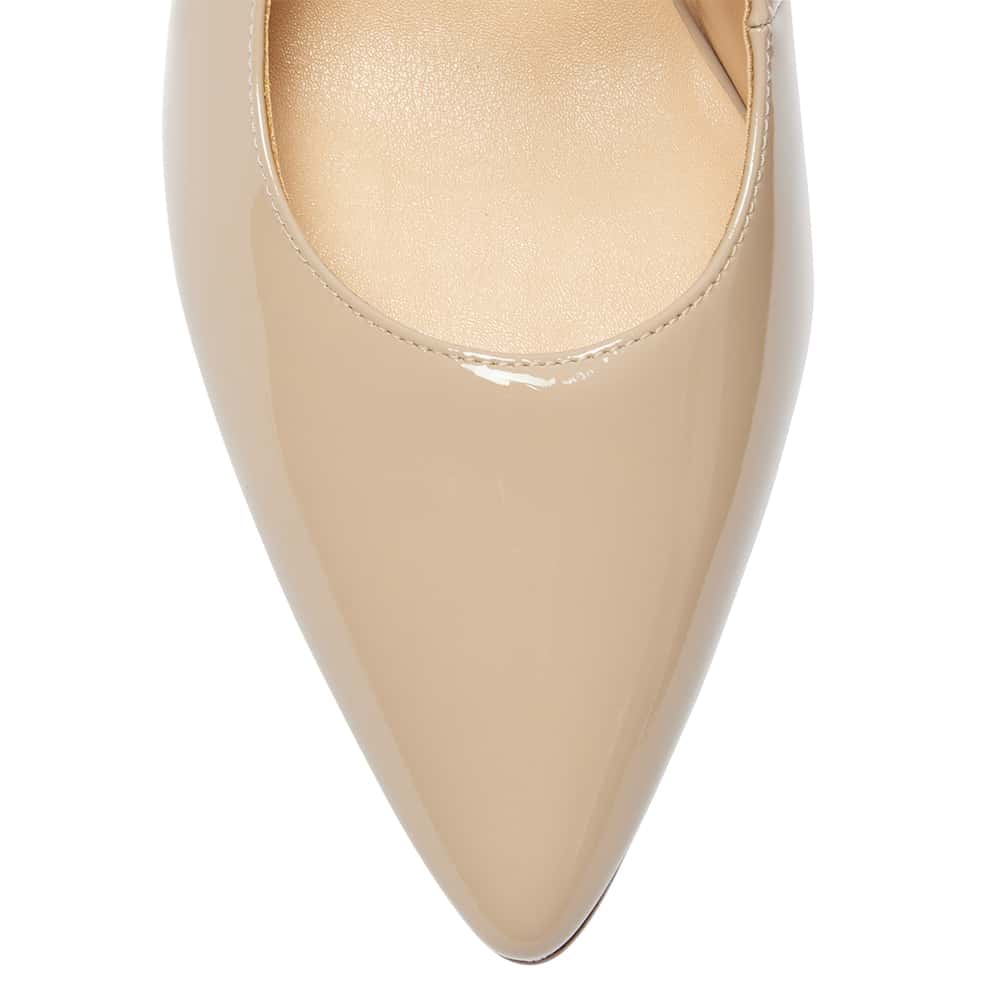 Kelly Heel in Nude Patent