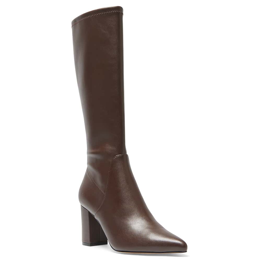 Kendall Boot in Chocolate Stretch