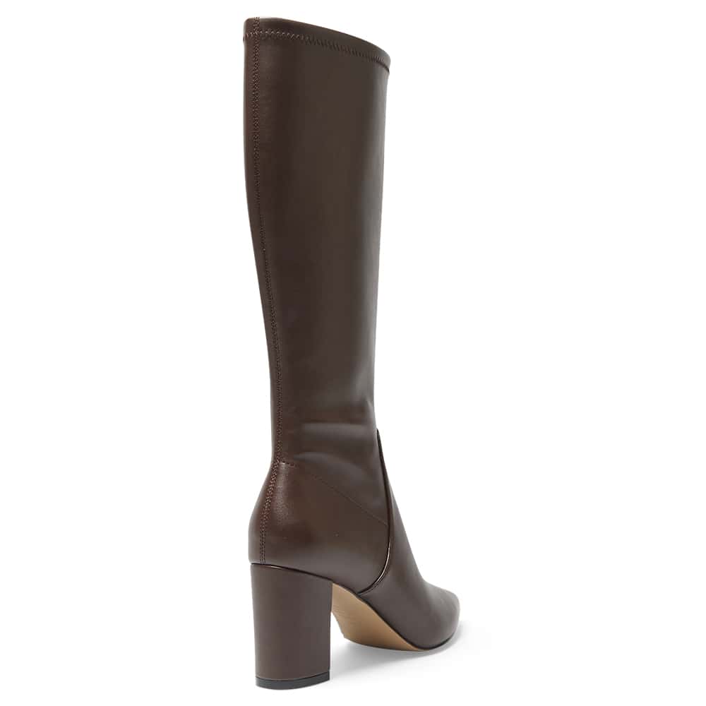 Kendall Boot in Chocolate Stretch