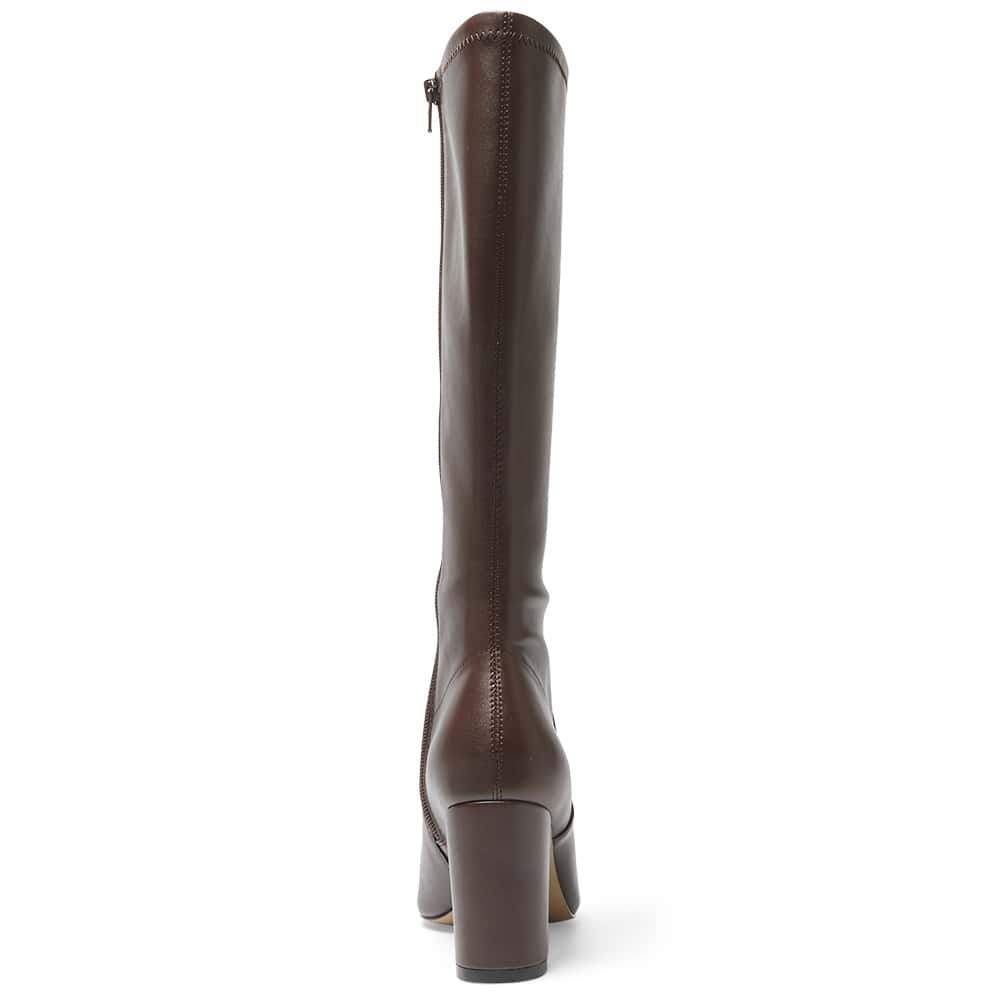 Kendall Boot in Chocolate Stretch