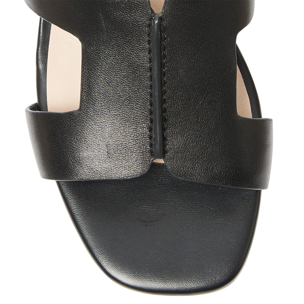 Kerry Heel in Black Leather