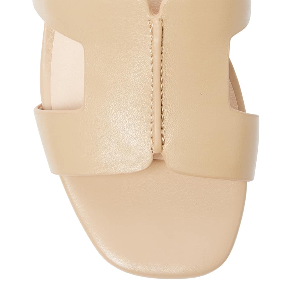 Kerry Heel in Nude Leather