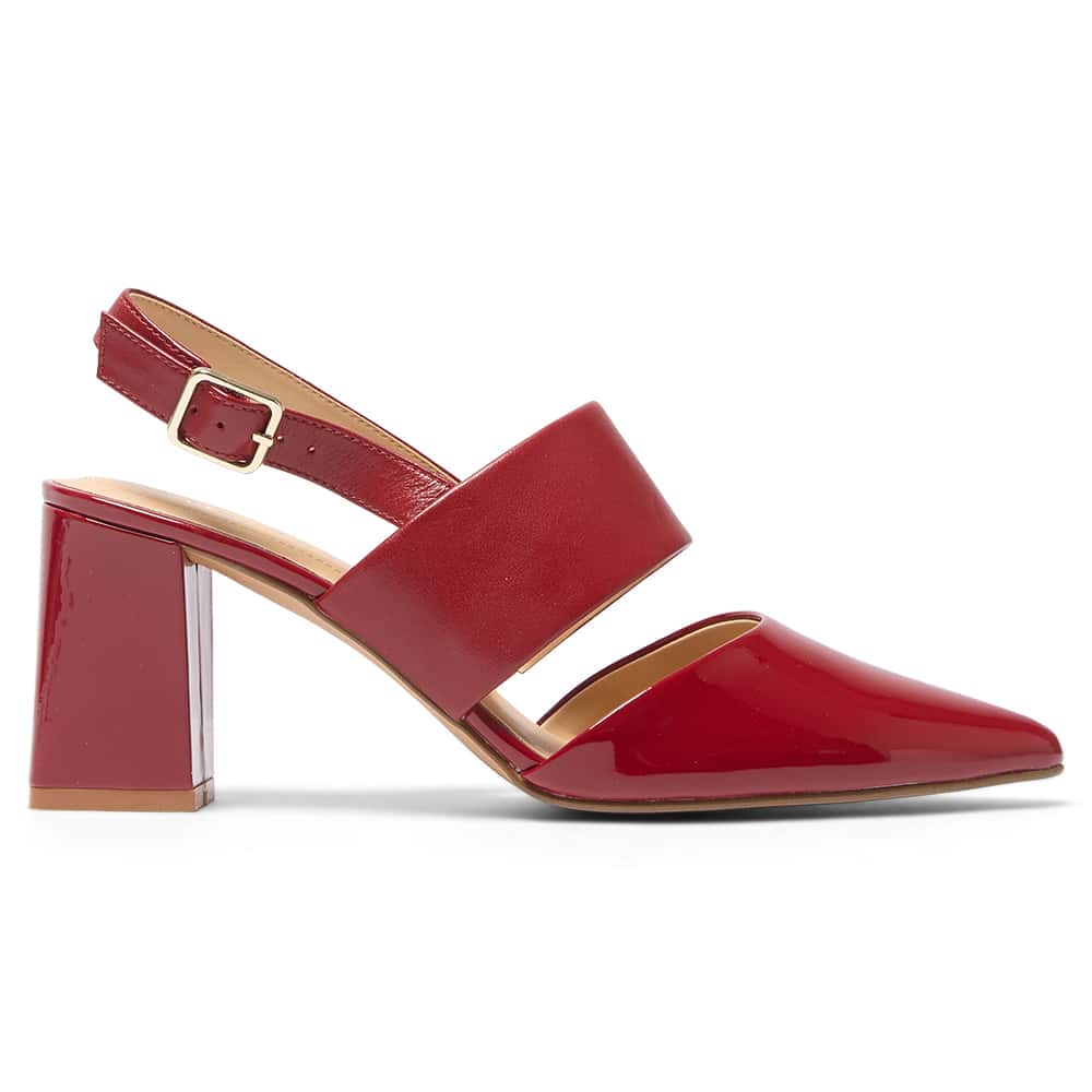 Kitson Heel in Cherry Patent/glove Leather