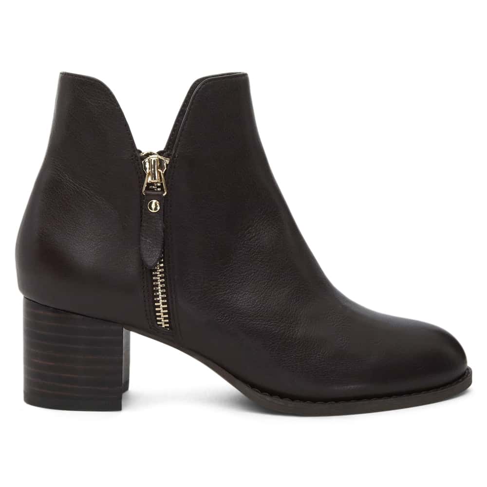 Latch Boot in Chocolate  Leather
