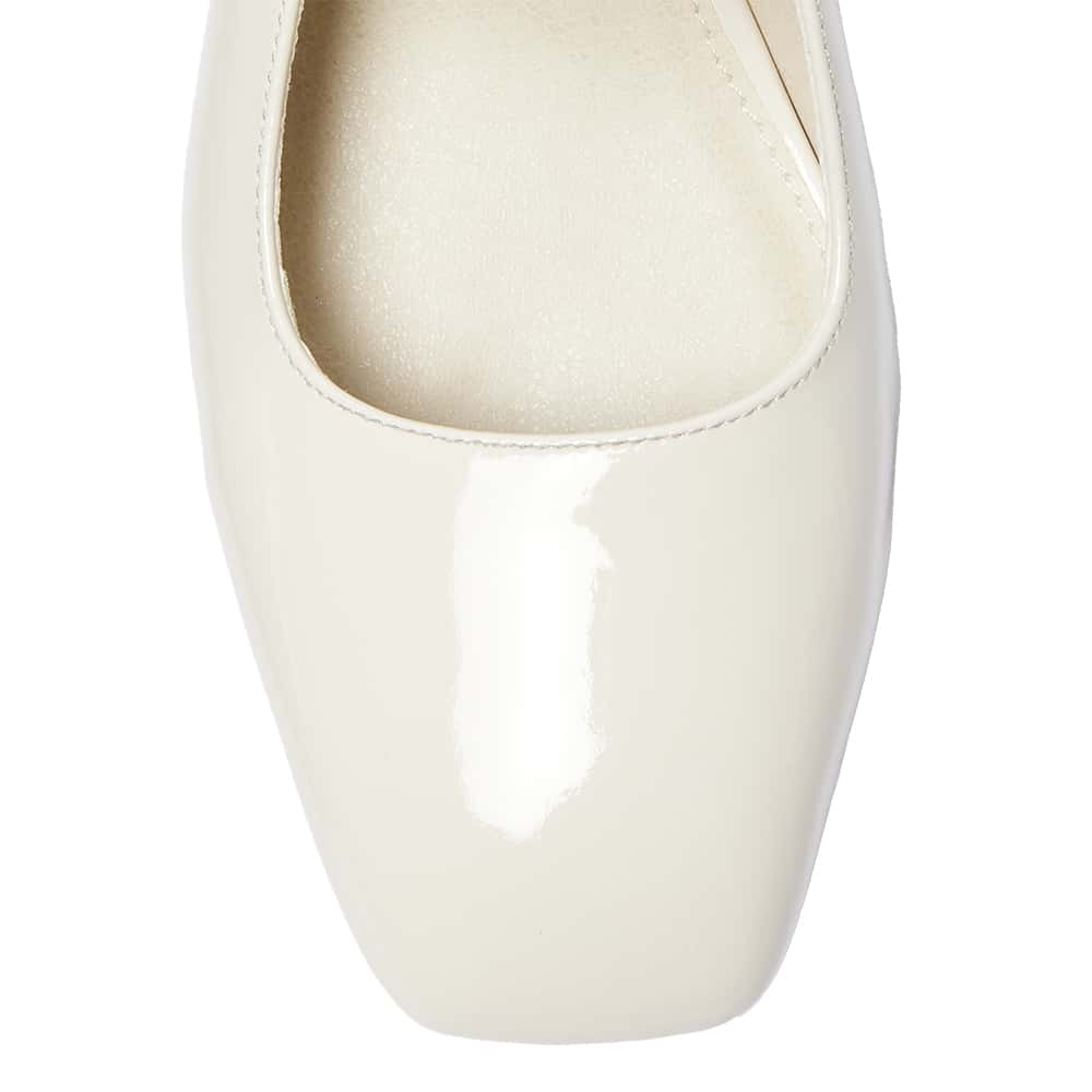 Lenora Heel in Bone Patent