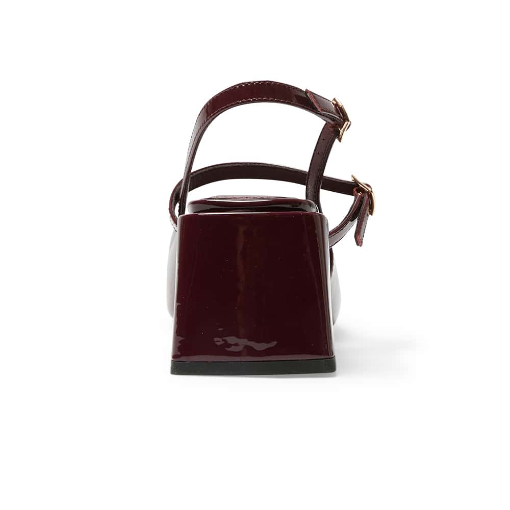 Lenora Heel in Wine Patent