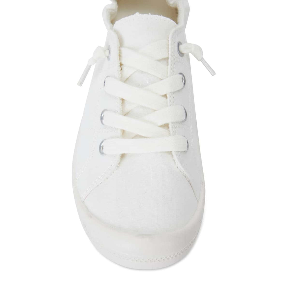 Link Sneaker in White Fabric