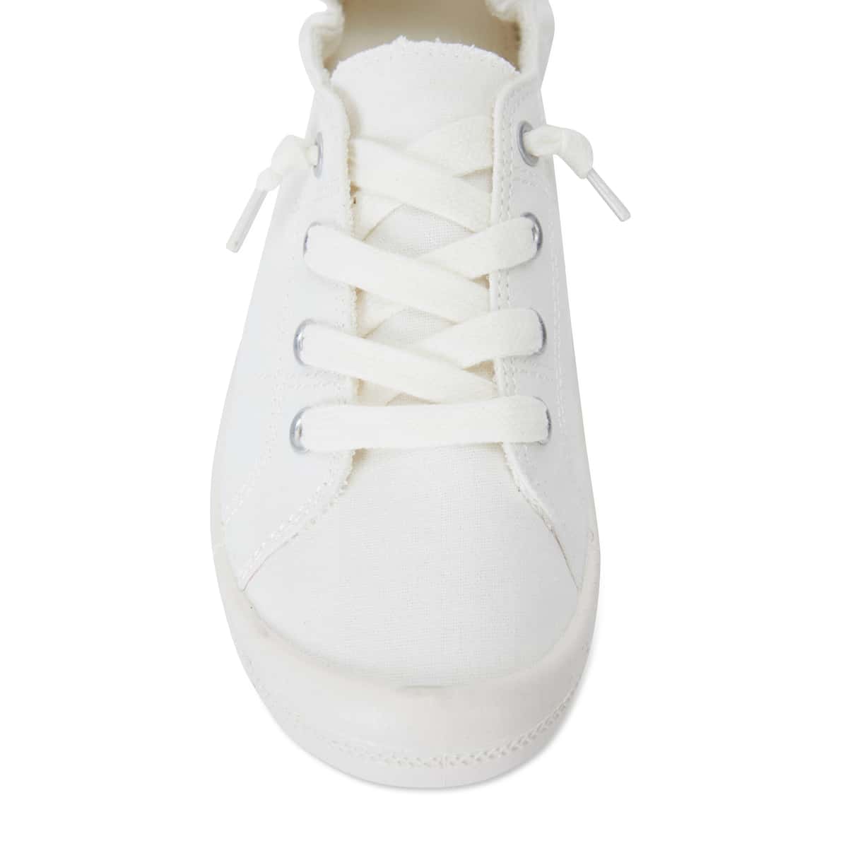 Link Sneaker in White Fabric