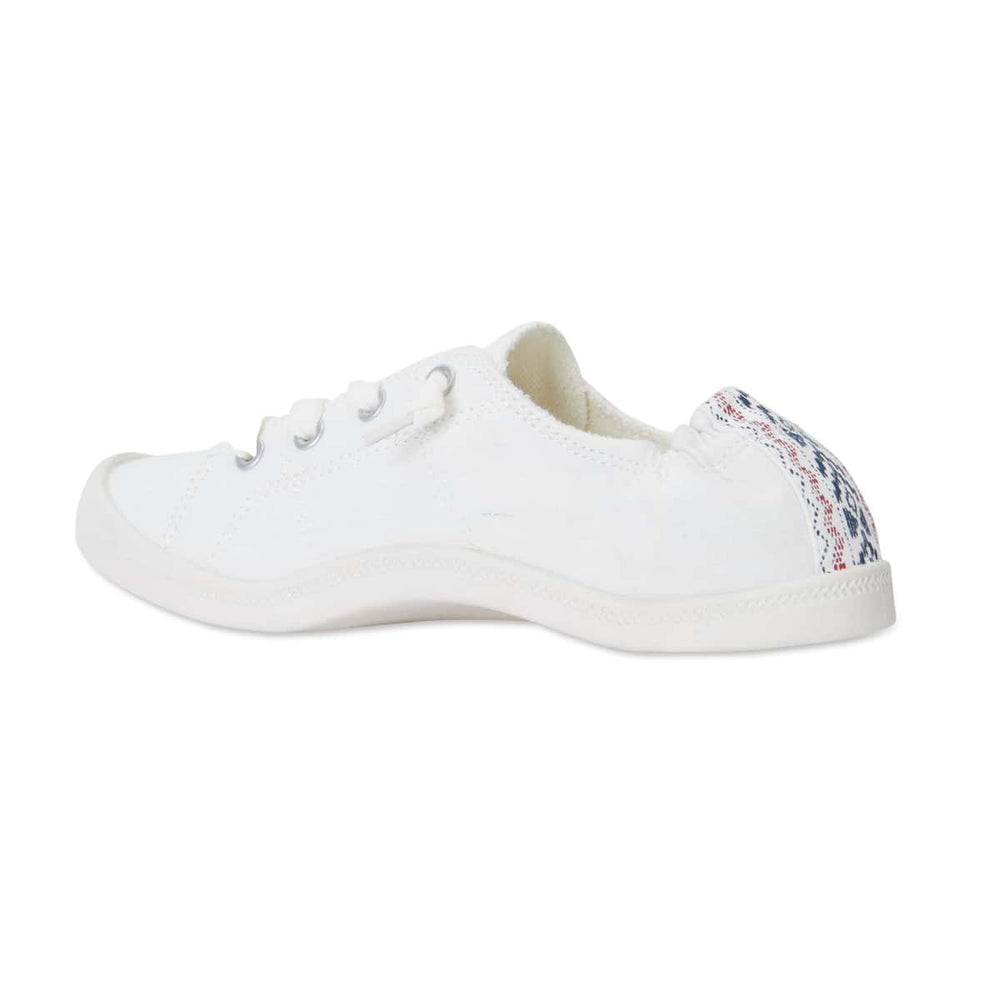 Link Sneaker in White Fabric