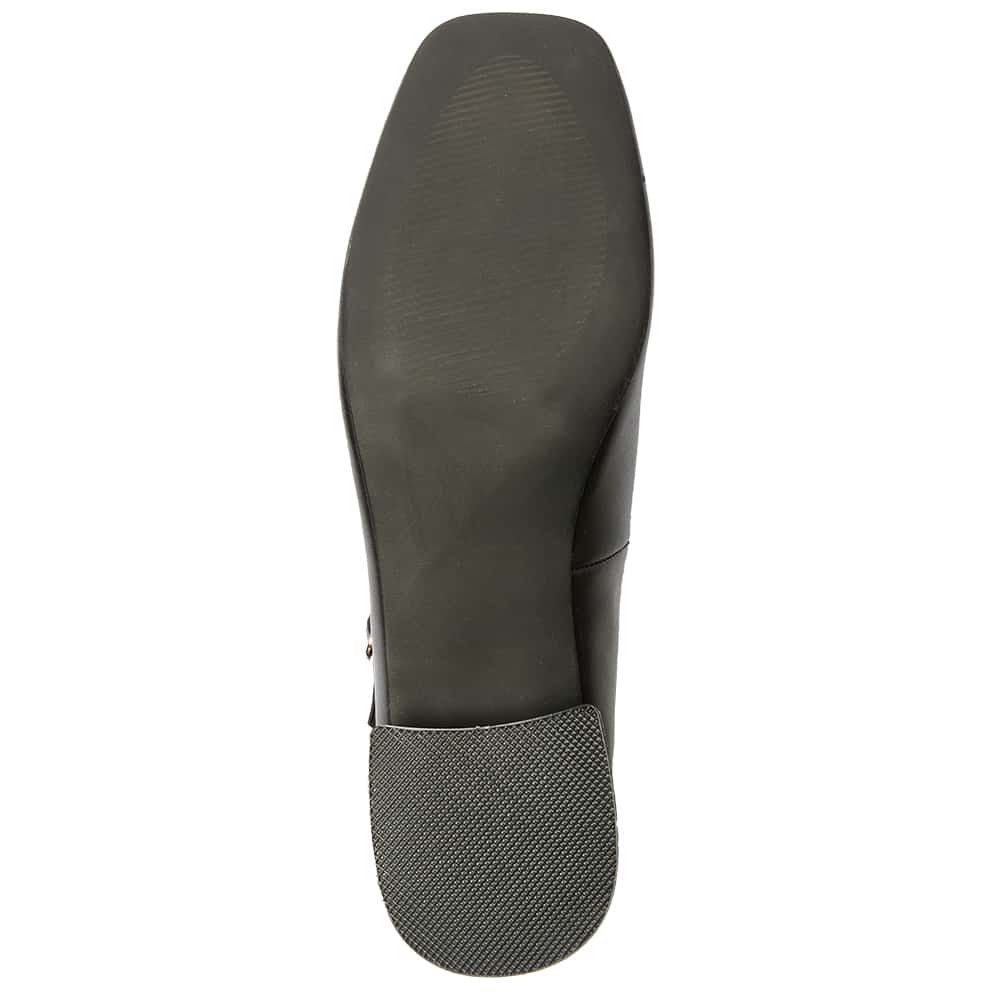 Lydia Heel in Black Leather