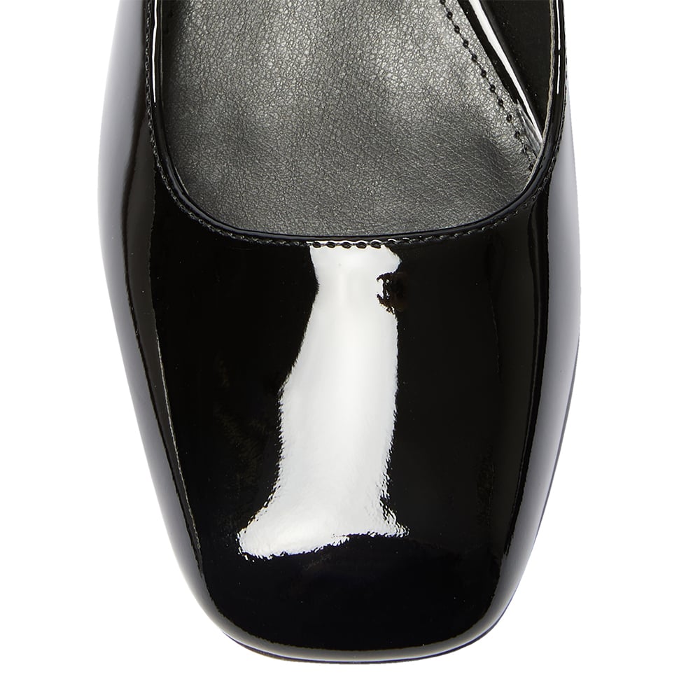 Lydia Heel in Black Patent