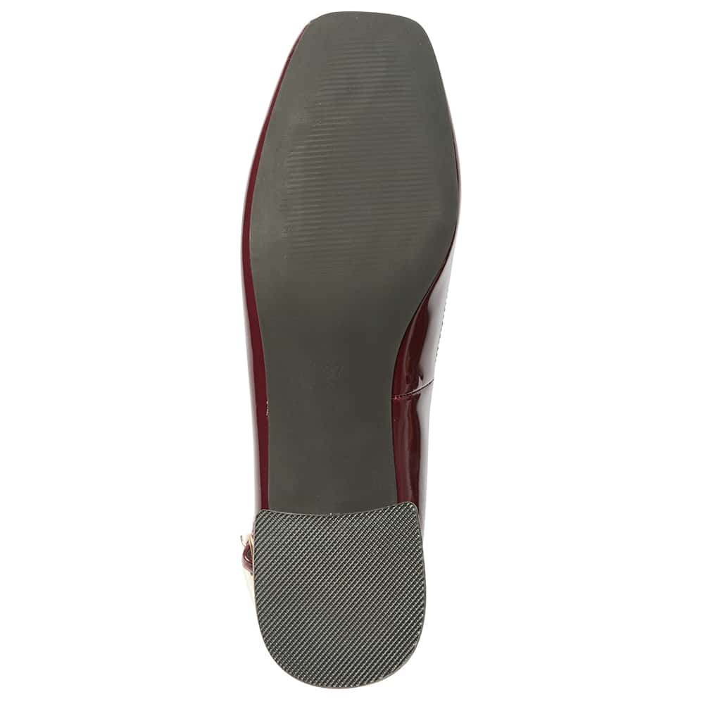 Lydia Heel in Wine Patent
