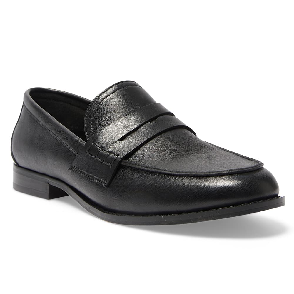 Mabel Loafer in Black Leather