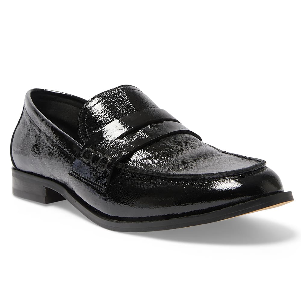 Mabel Loafer in Black Patent