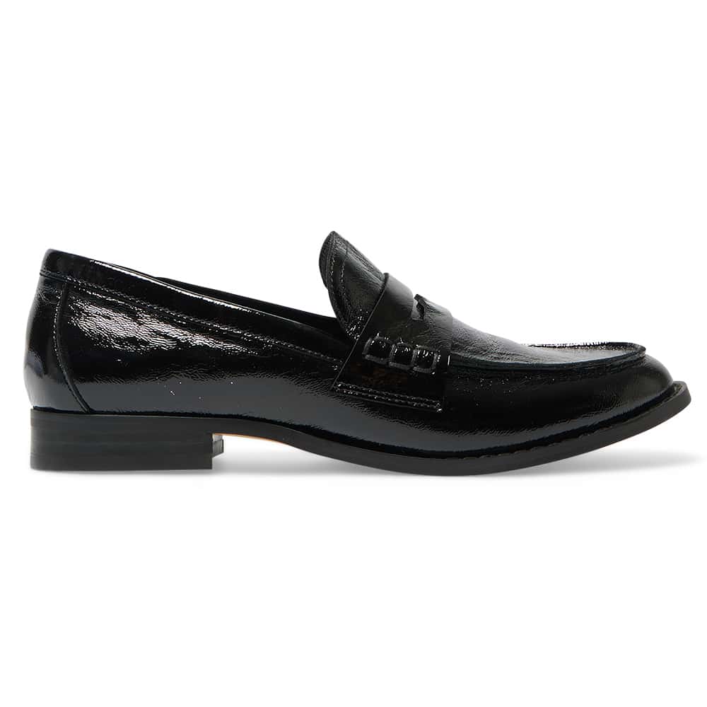 Mabel Loafer in Black Patent