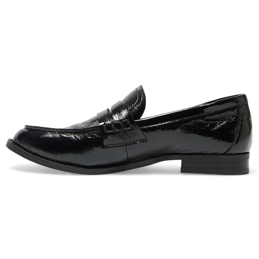 Mabel Loafer in Black Patent