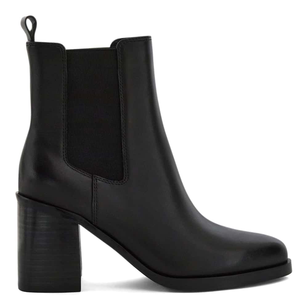 Maddie Boot in Black Leather