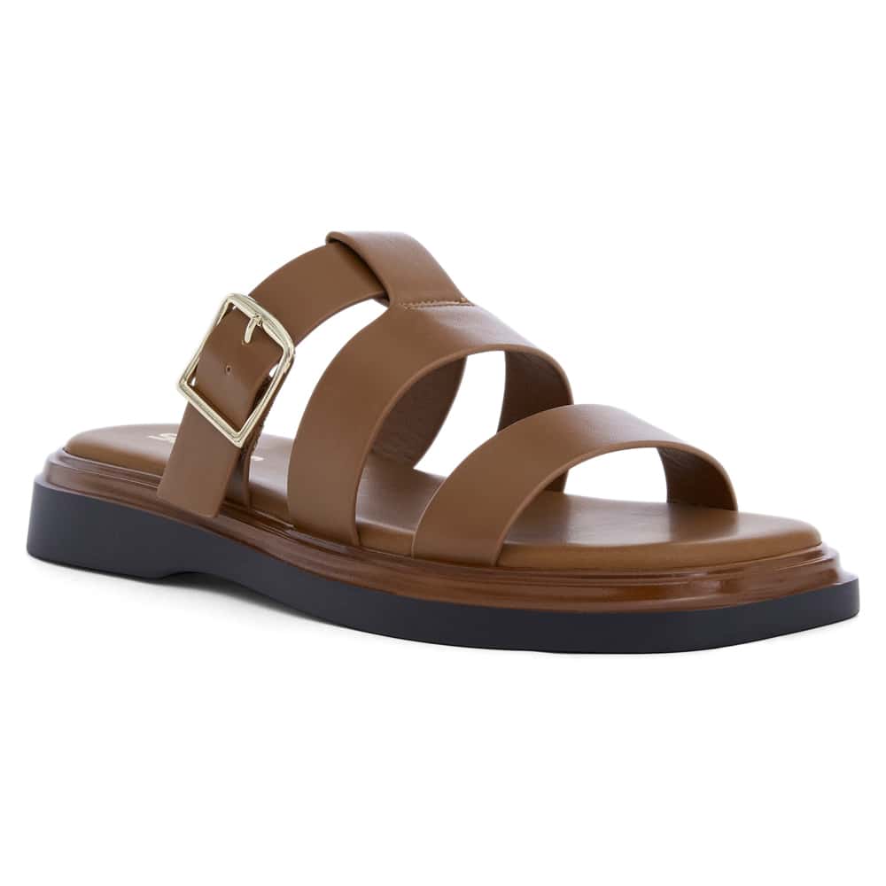 Maggie Slide in Tan Smooth