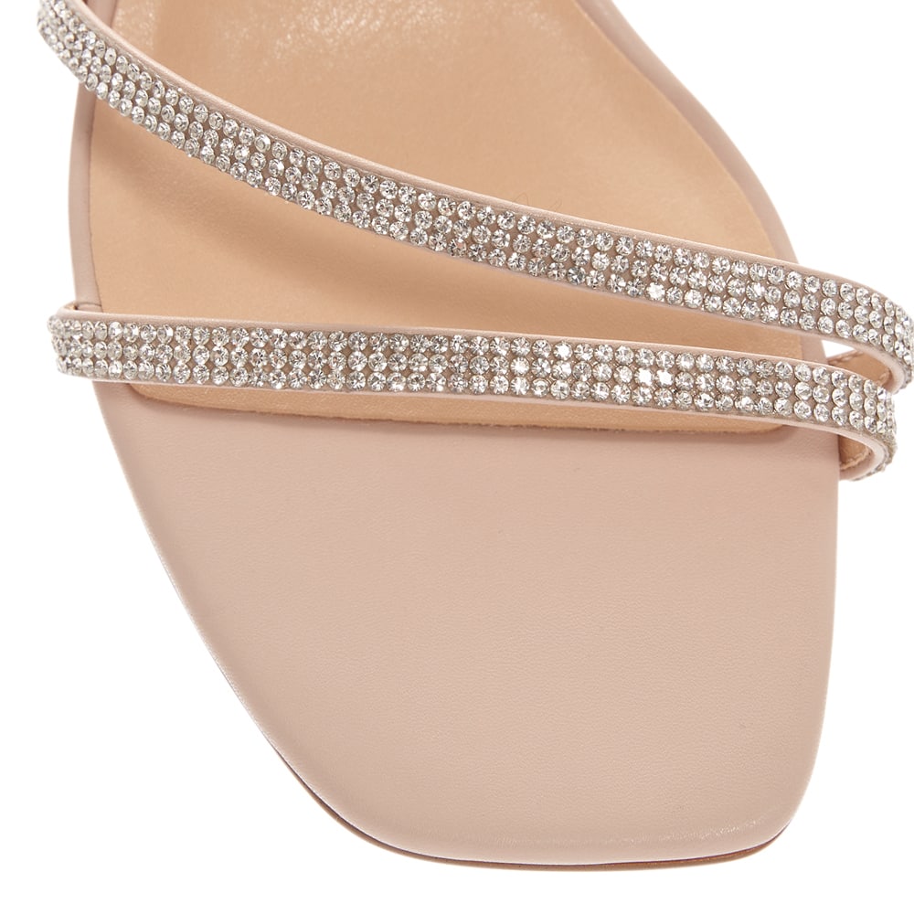Marcy Heel in Blush Sparkle