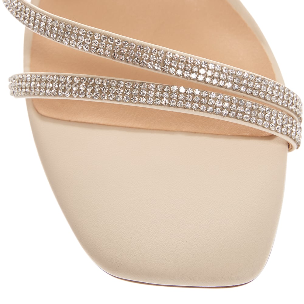 Marcy Heel in Ivory Sparkle