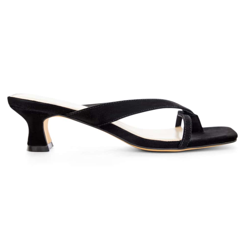 Matrix Heel in Black Suede