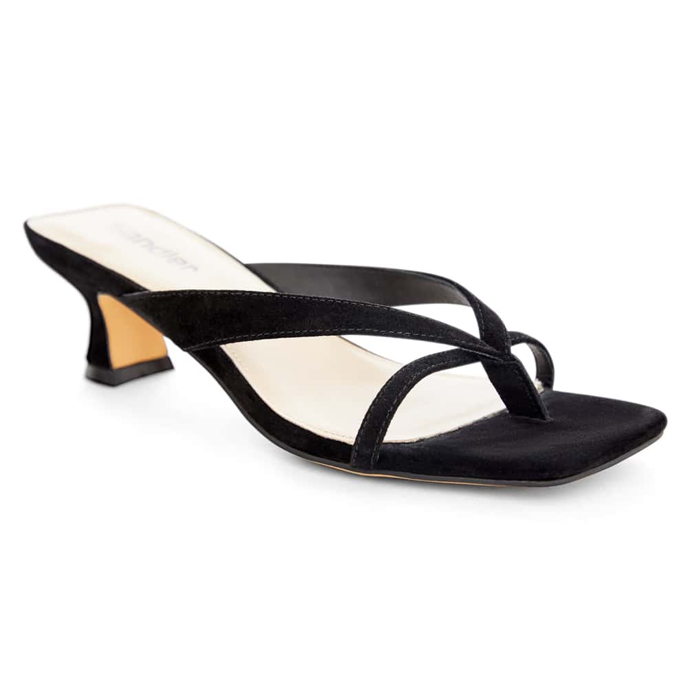 Matrix Heel in Black Suede