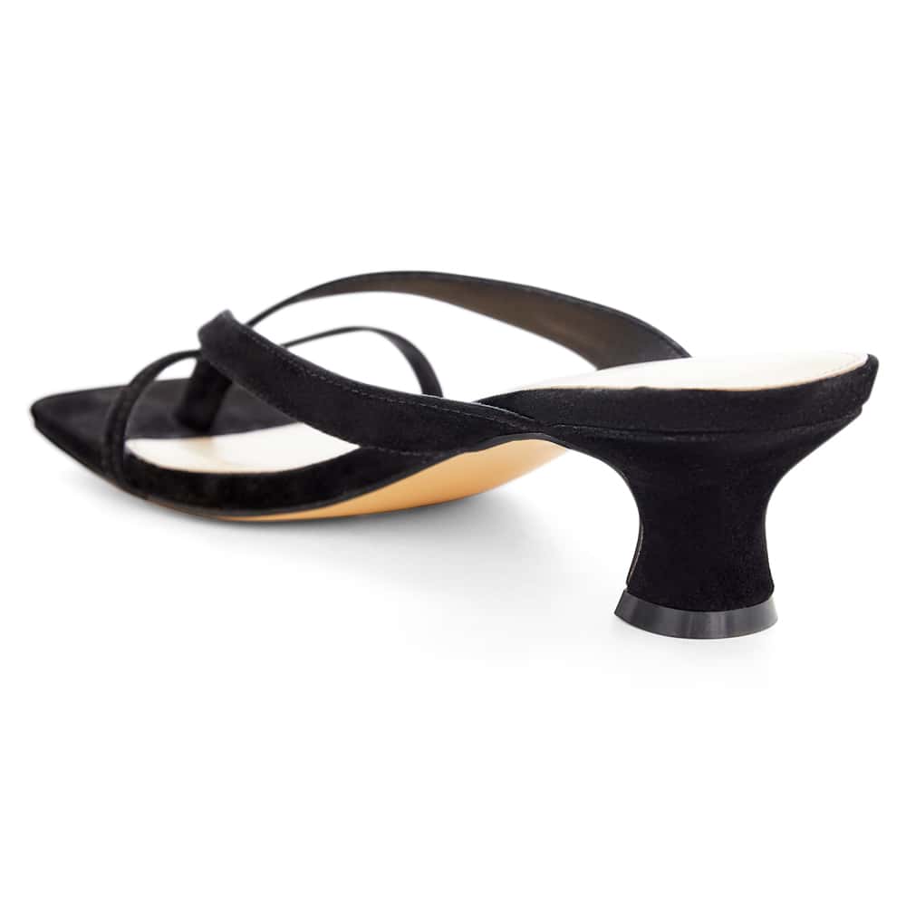 Matrix Heel in Black Suede
