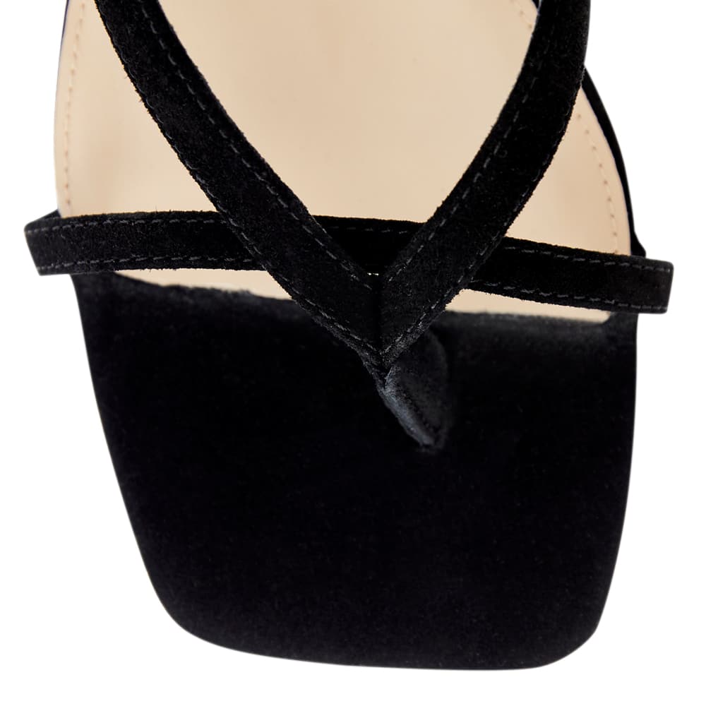 Matrix Heel in Black Suede