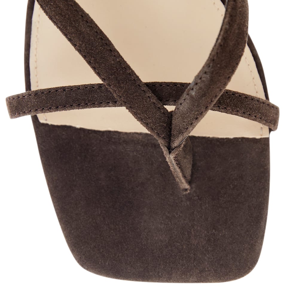 Matrix Heel in Chocolate Suede Suede