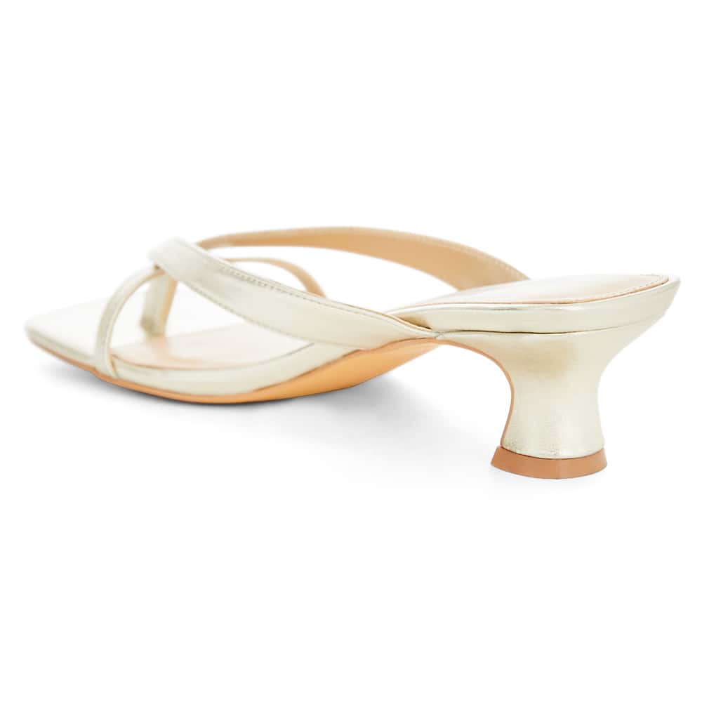 Matrix Heel in Gold Metallic