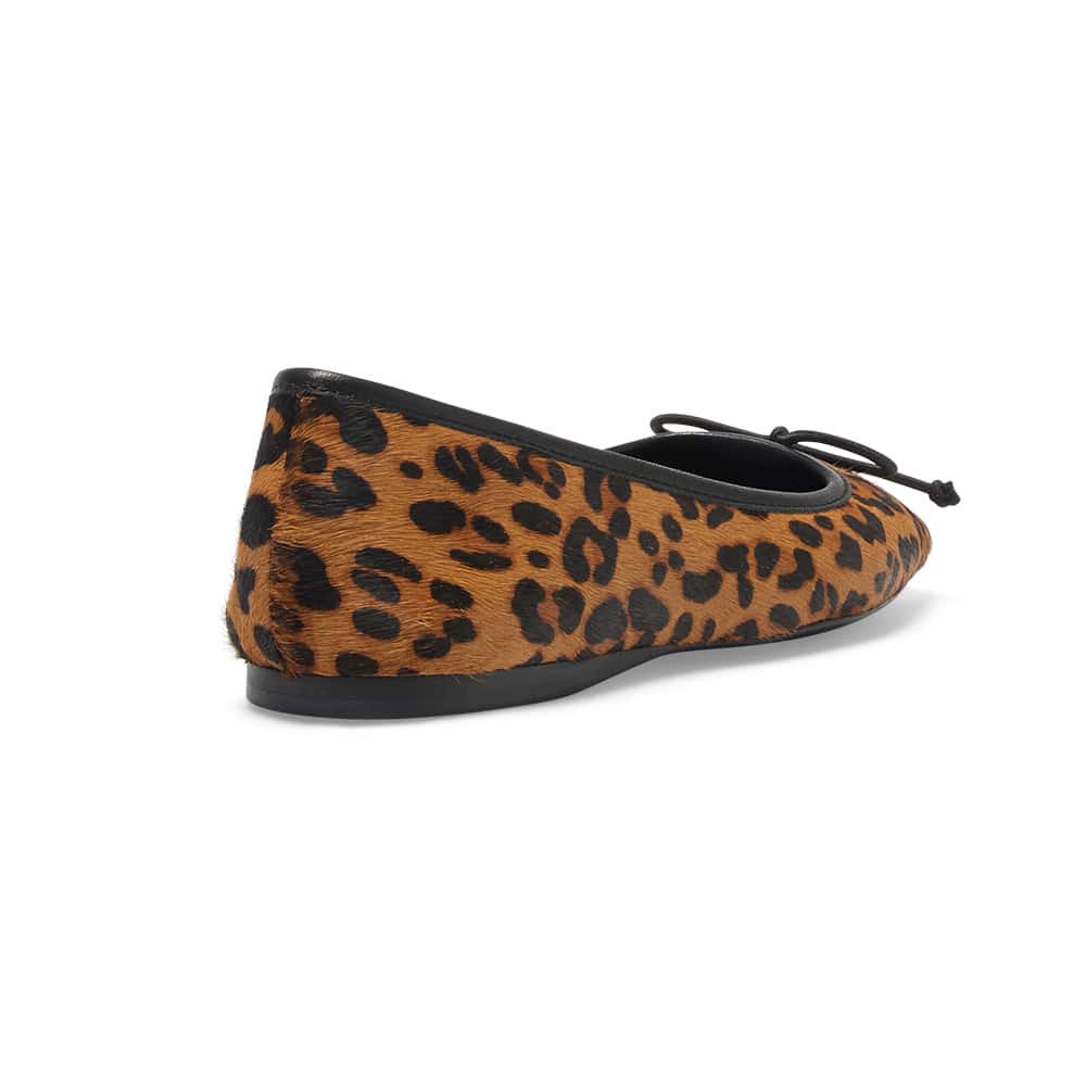 Maya Ballet Flat in Animal Leather