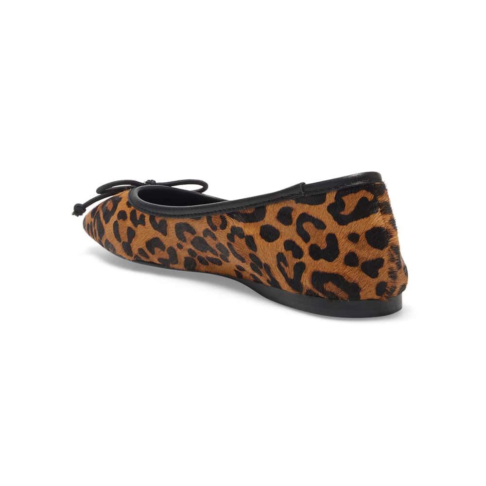 Maya Ballet Flat in Animal Leather