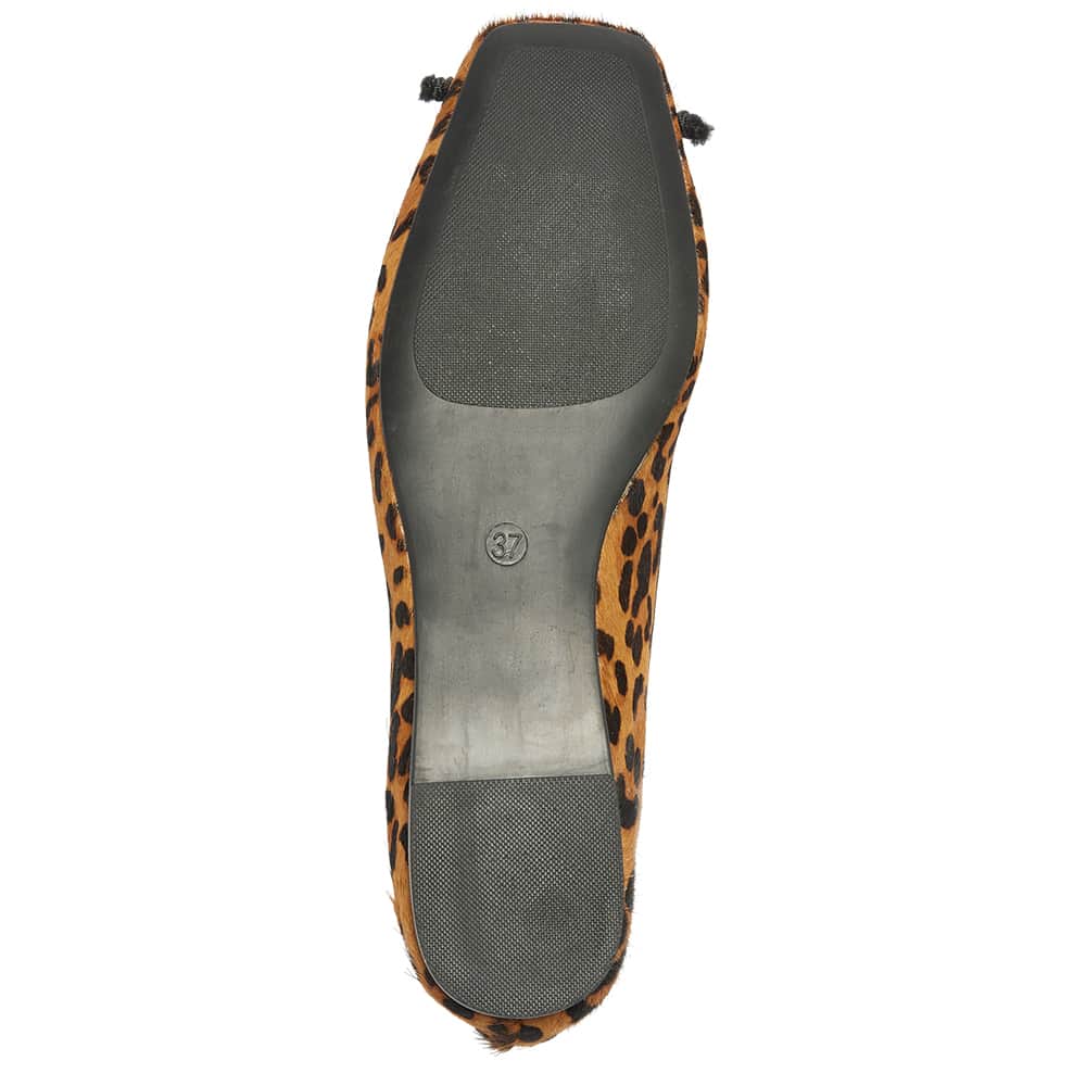 Maya Ballet Flat in Animal Leather