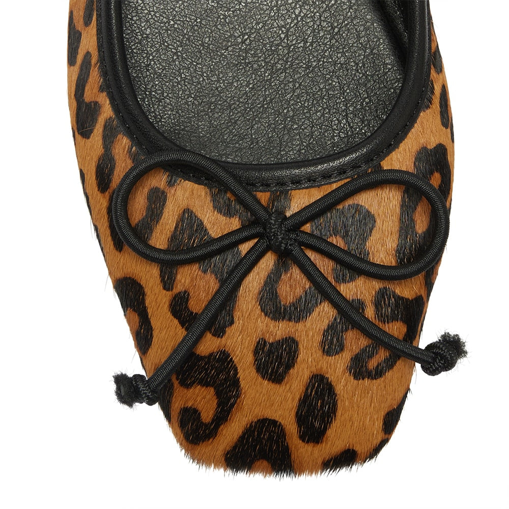 Maya Ballet Flat in Animal Leather