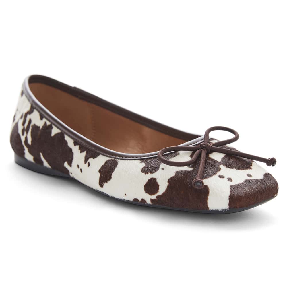 Maya Flat in Chocolate Multi Pony