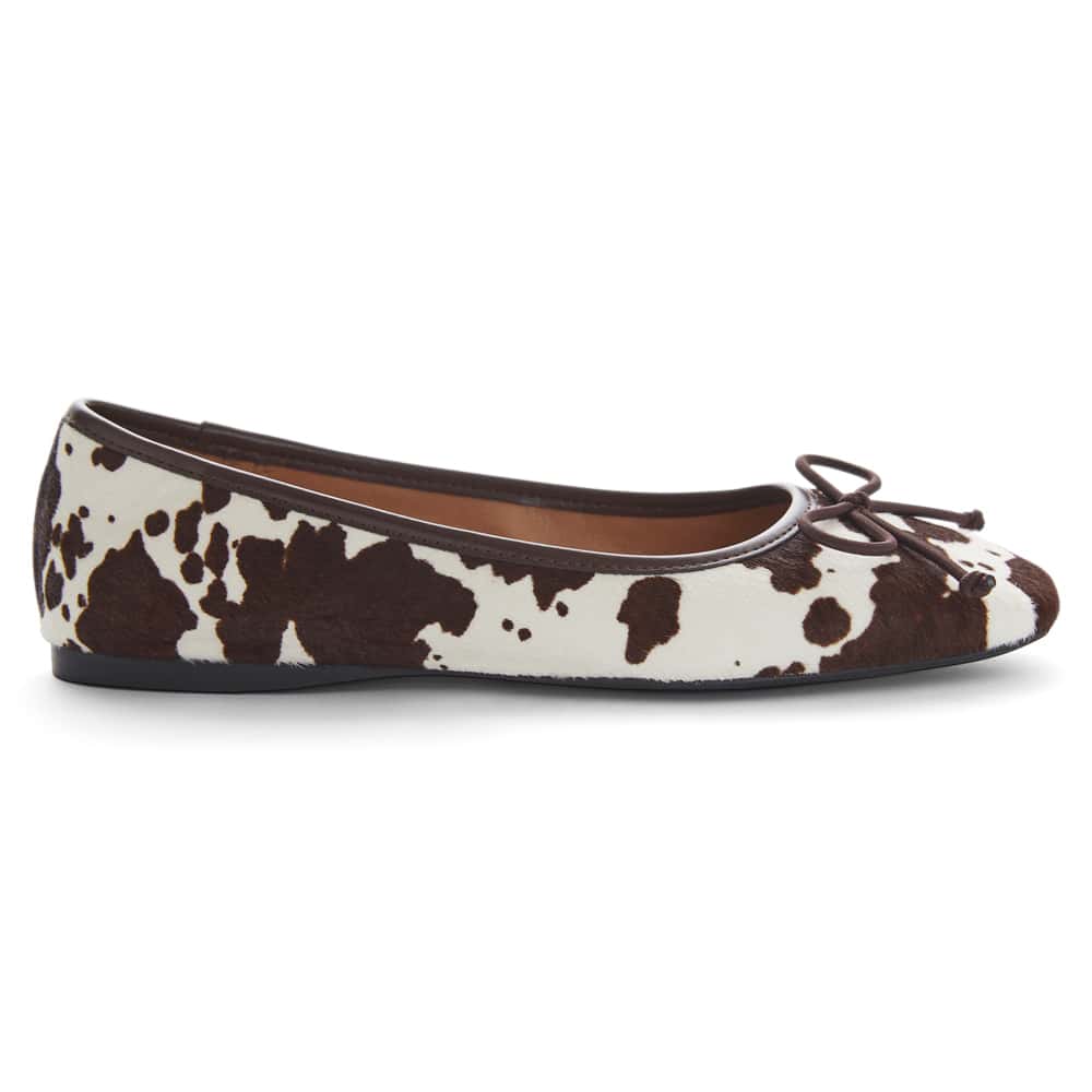 Maya Flat in Chocolate Multi Pony