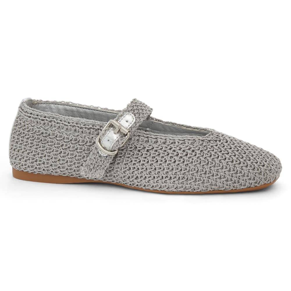 Maze Ballet Flat in Grey