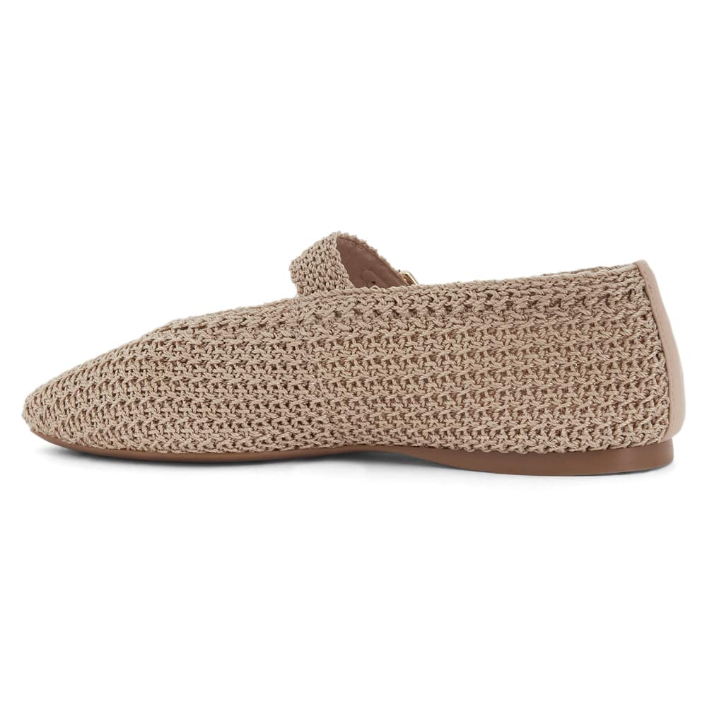 Maze Ballet Flat in Natural
