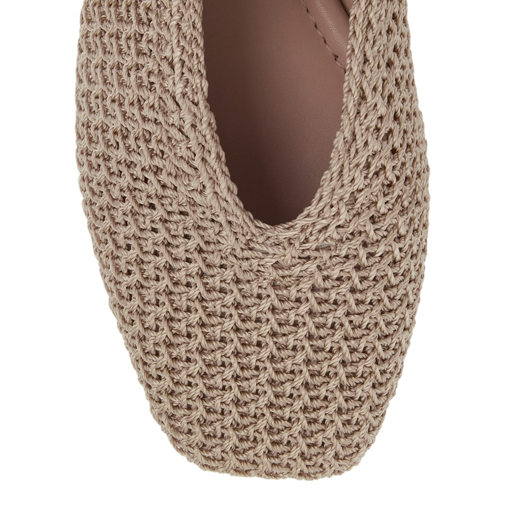 Maze Ballet Flat in Natural