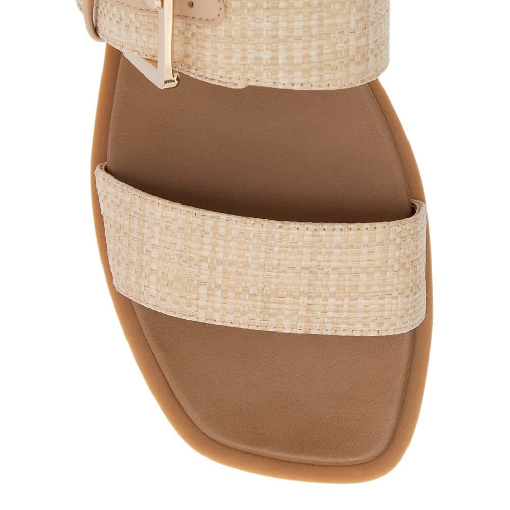 Meadow Sandal in Natural Raffia Raffia