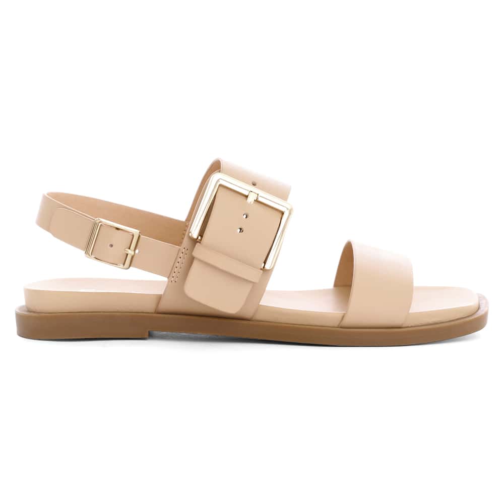 Meadow Sandal in Nude Leather