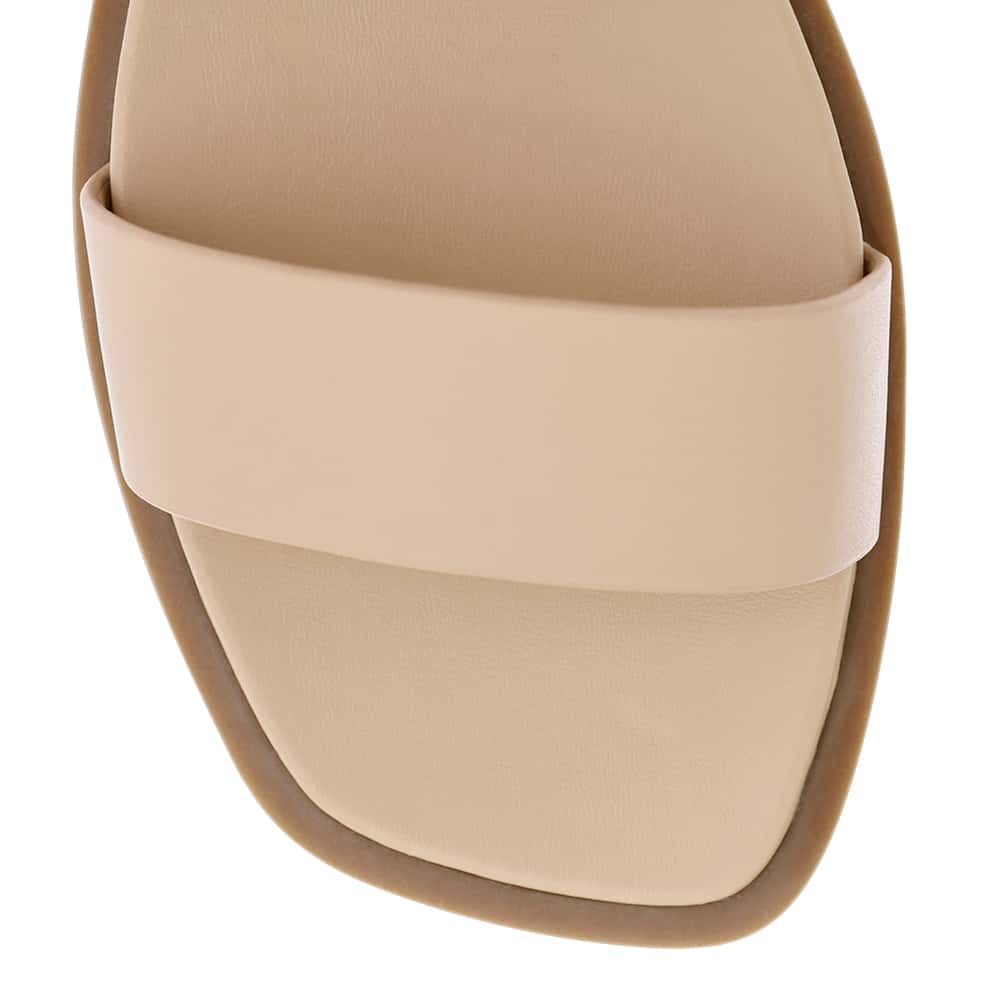 Meadow Sandal in Nude Leather